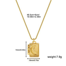 Load image into Gallery viewer, Moon & Heart Locket Necklaces