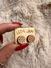 Load image into Gallery viewer, Wooden Stud Earrings - Compass