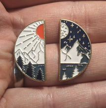 Load image into Gallery viewer, Pins / Badges - Night & Day Pair