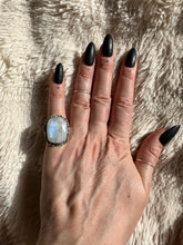 Load image into Gallery viewer, Handmade & Sterling Silver Rings Collection - Moonstone