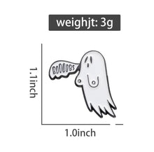 Load image into Gallery viewer, Pins / Badge - BOOOBS Ghost