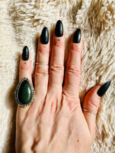 Load image into Gallery viewer, Handmade & Sterling Silver Rings Collection - Black Cat’s Eye Scapolite
