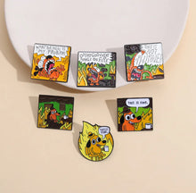 Load image into Gallery viewer, Pins / Badge - “This is Fine” Comic Strip Collection