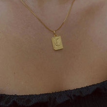 Load image into Gallery viewer, Moon & Heart Locket Necklaces