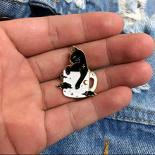 Load image into Gallery viewer, Pins / Badges - Cat in a Mug