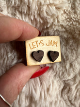 Load image into Gallery viewer, Wooden Stud Earrings - Wooden Heart