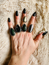 Load image into Gallery viewer, Handmade & Sterling Silver Rings Collection - Black Cat’s Eye Scapolite