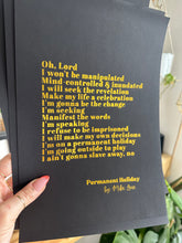 Load image into Gallery viewer, Prints ❥ "Permanent Holiday by Mike Love”
