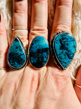 Load image into Gallery viewer, Handmade & Sterling Silver Rings Collection - Chrysocolla