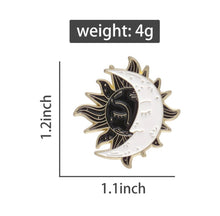 Load image into Gallery viewer, Pins / Badge - Moon & Sun / Yin & Yang