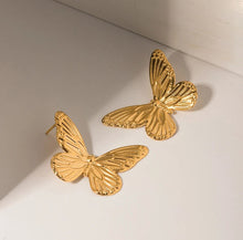 Load image into Gallery viewer, Butterfly • Stainless Steel Earrings