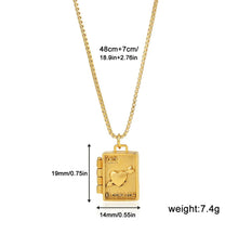 Load image into Gallery viewer, Moon & Heart Locket Necklaces