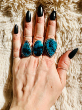 Load image into Gallery viewer, Handmade & Sterling Silver Rings Collection - Chrysocolla