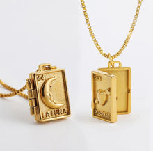 Load image into Gallery viewer, Moon & Heart Locket Necklaces