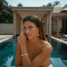 Load image into Gallery viewer, Drop Flora • Stainless Steel Earrings