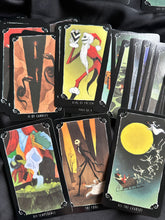 Load image into Gallery viewer, “The Nighmare Before Christmas” Tarot Deck + Bag + Smudging Stick