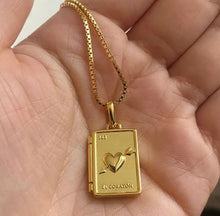 Load image into Gallery viewer, Moon & Heart Locket Necklaces