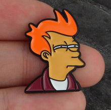 Load image into Gallery viewer, Pins / Badge - Futorama Cartoon Fry & Bender