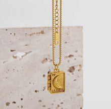 Load image into Gallery viewer, Moon & Heart Locket Necklaces