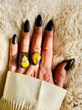 Load image into Gallery viewer, Handmade & Sterling Silver Rings Collection - Bumblebee Jasper