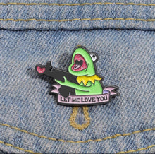 Load image into Gallery viewer, Pins / Badge - Kermit the Frog with a Gun