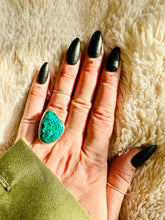 Load image into Gallery viewer, Handmade & Sterling Silver Rings Collection - Green Chrysocolla