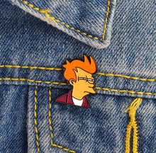 Load image into Gallery viewer, Pins / Badge - Futorama Cartoon Fry & Bender
