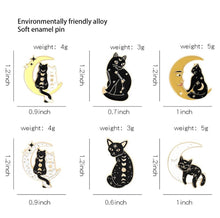 Load image into Gallery viewer, Pins / Badge - Moons & Cats Collection