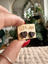 Load image into Gallery viewer, Wooden Stud Earrings - Wooden Heart