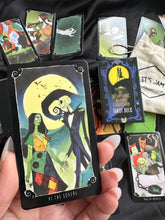 Load image into Gallery viewer, “The Nighmare Before Christmas” Tarot Deck + Bag + Smudging Stick