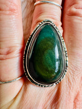Load image into Gallery viewer, Handmade & Sterling Silver Rings Collection - Black Cat’s Eye Scapolite