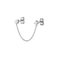 Load image into Gallery viewer, 925 Sterling Silver Earrings • Double Studs with Pearls