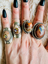 Load image into Gallery viewer, Handmade & Sterling Silver Rings Collection - Mexican Opal