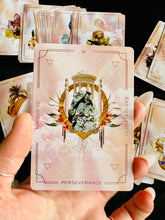 Load image into Gallery viewer, «Astral Realms» Crystal Oracle Deck + Bag + Smudging Stick