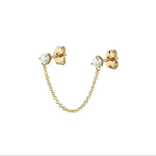 Load image into Gallery viewer, 925 Sterling Silver Earrings • Double Studs with Pearls