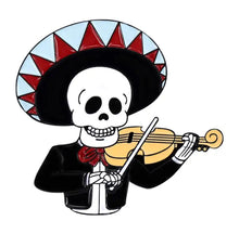 Load image into Gallery viewer, Pins / Badge - « El Dia Del Muerto Music Band »