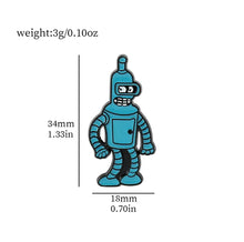 Load image into Gallery viewer, Pins / Badge - Futorama Cartoon Fry & Bender