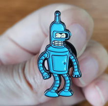 Load image into Gallery viewer, Pins / Badge - Futorama Cartoon Fry & Bender