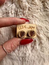 Load image into Gallery viewer, Wooden Stud Earrings - Monstera Deliciosa Leaf