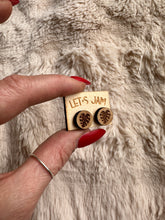 Load image into Gallery viewer, Wooden Stud Earrings - Monstera Deliciosa Leaf