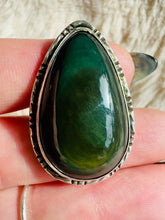 Load and play video in Gallery viewer, Handmade & Sterling Silver Rings Collection - Black Cat’s Eye Scapolite