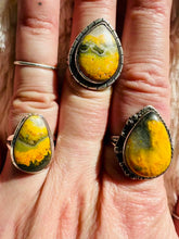 Load and play video in Gallery viewer, Handmade & Sterling Silver Rings Collection - Bumblebee Jasper