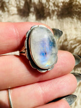 Load and play video in Gallery viewer, Handmade & Sterling Silver Rings Collection - Moonstone