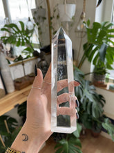 Load and play video in Gallery viewer, Clear Quartz Crystal Tower - 1