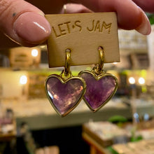 Load and play video in Gallery viewer, Heartfelt Elegance • Crystal Earrings