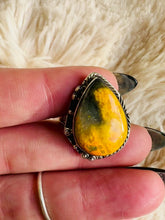 Load and play video in Gallery viewer, Handmade & Sterling Silver Rings Collection - Bumblebee Jasper