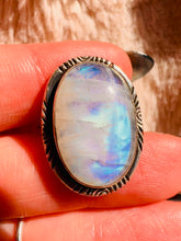 Load and play video in Gallery viewer, Handmade & Sterling Silver Rings Collection - Moonstone