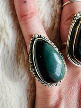 Load and play video in Gallery viewer, Handmade & Sterling Silver Rings Collection - Black Cat’s Eye Scapolite