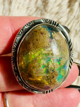 Load and play video in Gallery viewer, Handmade & Sterling Silver Rings Collection - Opal