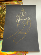 Load image into Gallery viewer, Prints ❥ One Line Buddha's Hand